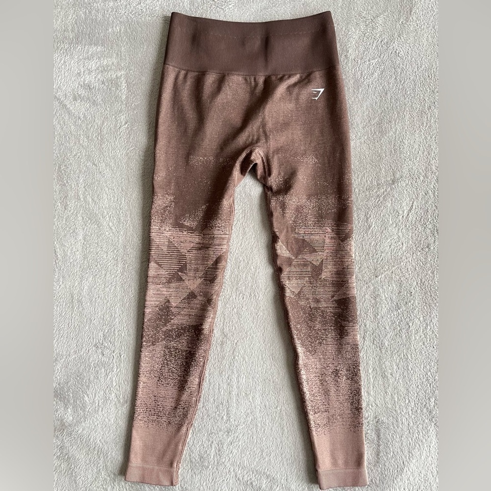 Gymshark Adapt Seamless Leggings Small Brown
